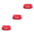 thumbnail image 2 of Transemion Dog Bed Washable For Clean And Odor-Free Sleeping Area Two Size For Choice rose red S 3Set, 2 of 6