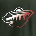 thumbnail image 3 of Men's Green Minnesota Wild Gradient Logo T-Shirt, 3 of 4