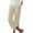 Beige, variant on HomeGardon Linen Pants Women Pants for Women,Women's Spring and Solid Color Elastic Waist Cotton Linen Versatile Straight Tube Casual Wide Leg Pants,S-XXXL