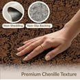 thumbnail image 6 of ODIKA 8'x10' Burnt Orange And Black Vintage Damask Washable Area Rug Distressed Antique Curling Petal Motif Framed Edges for King Size Bedroom Under Bed, Master Suite, Non-Shedding, Easy Care, 6 of 7