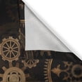 thumbnail image 3 of Ambesonne Steampunk Kitchen Curtains, Dark Shade Wheels, 55"x45", Dark Brown Sand Brown, 3 of 3