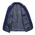 thumbnail image 3 of Chaqueta vaquera con múltiples bolsillos para hombre, Blazer de negocios, trajes de ocio, abrigo vaquero occidental, talla L / 4XL, Primavera, 3 of 4