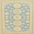 thumbnail image 1 of Ahgly Company Indoor Square Abstract Brown Gold Oriental Area Rugs, 3' Square, 1 of 6