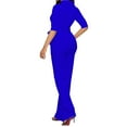 thumbnail image 5 of pstuiky Jumpsuits for Women Dressy, Solid Color Casual Long Palazzo Pants Outfits for Vacation Comfy Womens Romper Blue XXL, 5 of 5