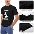 thumbnail image 6 of This Ain't Texas Charismatic Men's Cotton Short Sleeve HD Print Tee for Casual T-Shirt Crew Neck Top Black M, 6 of 7