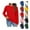 08# Red, variant on Sweatshirts for Women Fashion Crewneck Long Sleeve Solid Thin Fleece Pullover Loose Casual Cozy Warm Fall Winter Tops Red S
