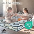 thumbnail image 4 of ODIKA 5'x7' Machine Washable Non-Slip Area Rug, Quick Absorb Shower Pebble Design Floor High Traffic Rug, Gray, 102862, 4 of 7