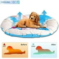 thumbnail image 4 of PENGXIANG Dog Cooling Mat Summer Pet Self Cooling Pad for Small Medium Dogs Cats Summer Reusable Pet Training Pad Non Toxic & Pressure Activated  No Water Electricity or Refrigeration Nee, 4 of 7