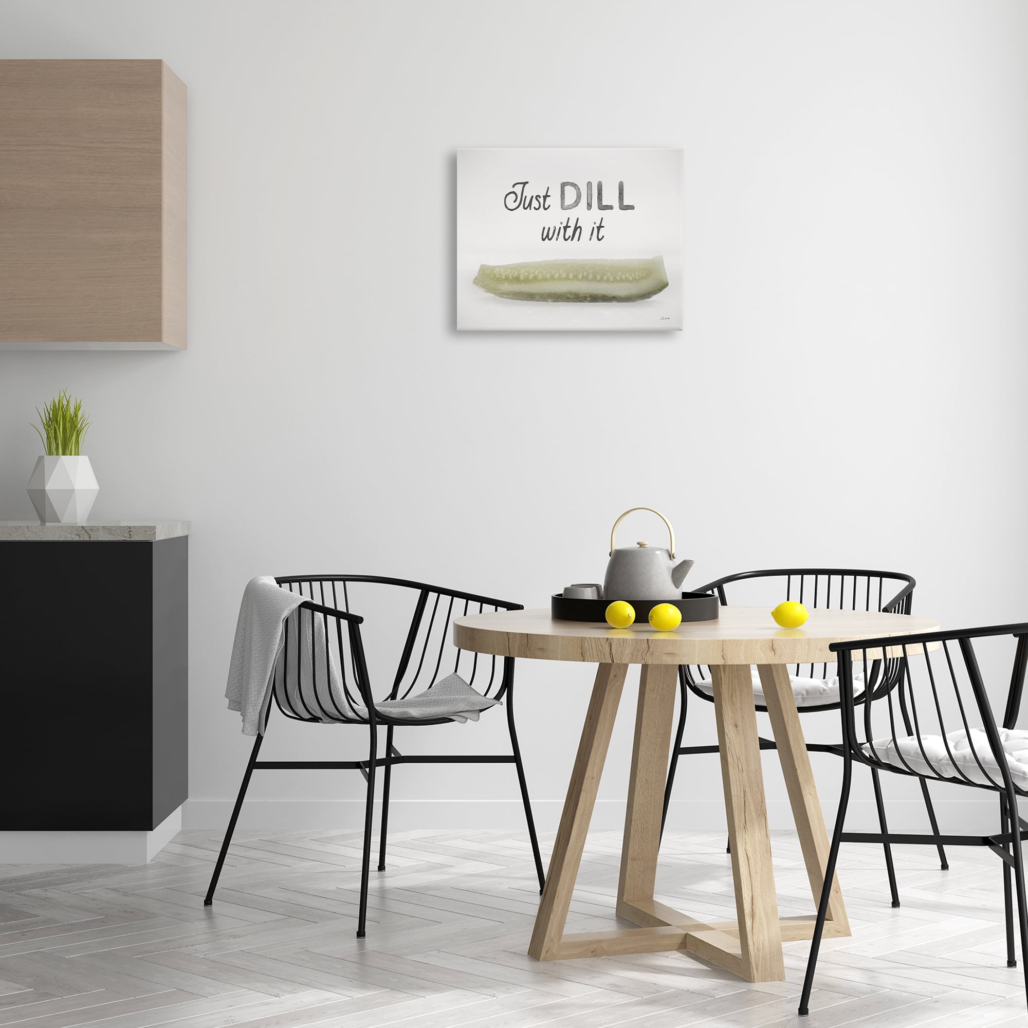 Stupell Industries Just Dill With It Food & Beverage Painting Wrapped Canvas Art Print Wall Art, 20 x 16