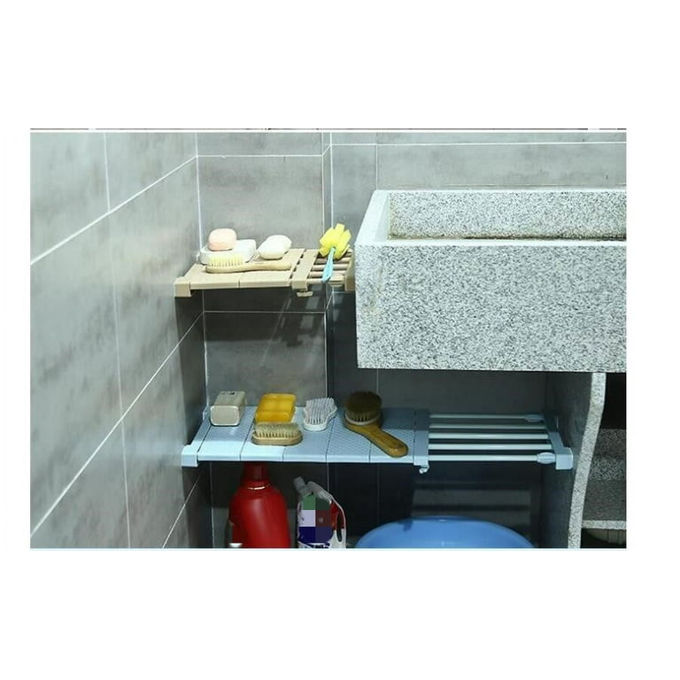 Adjustable and Extendable Under Sink Shelf