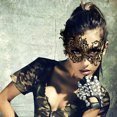 thumbnail image 4 of Womens Lace Masquerade Mask Hollow Halloween Costume Carnival Masks Party Evening Prom Ball Costumes Eye Covers Masks 1 PC (Black) One Size, 4 of 4