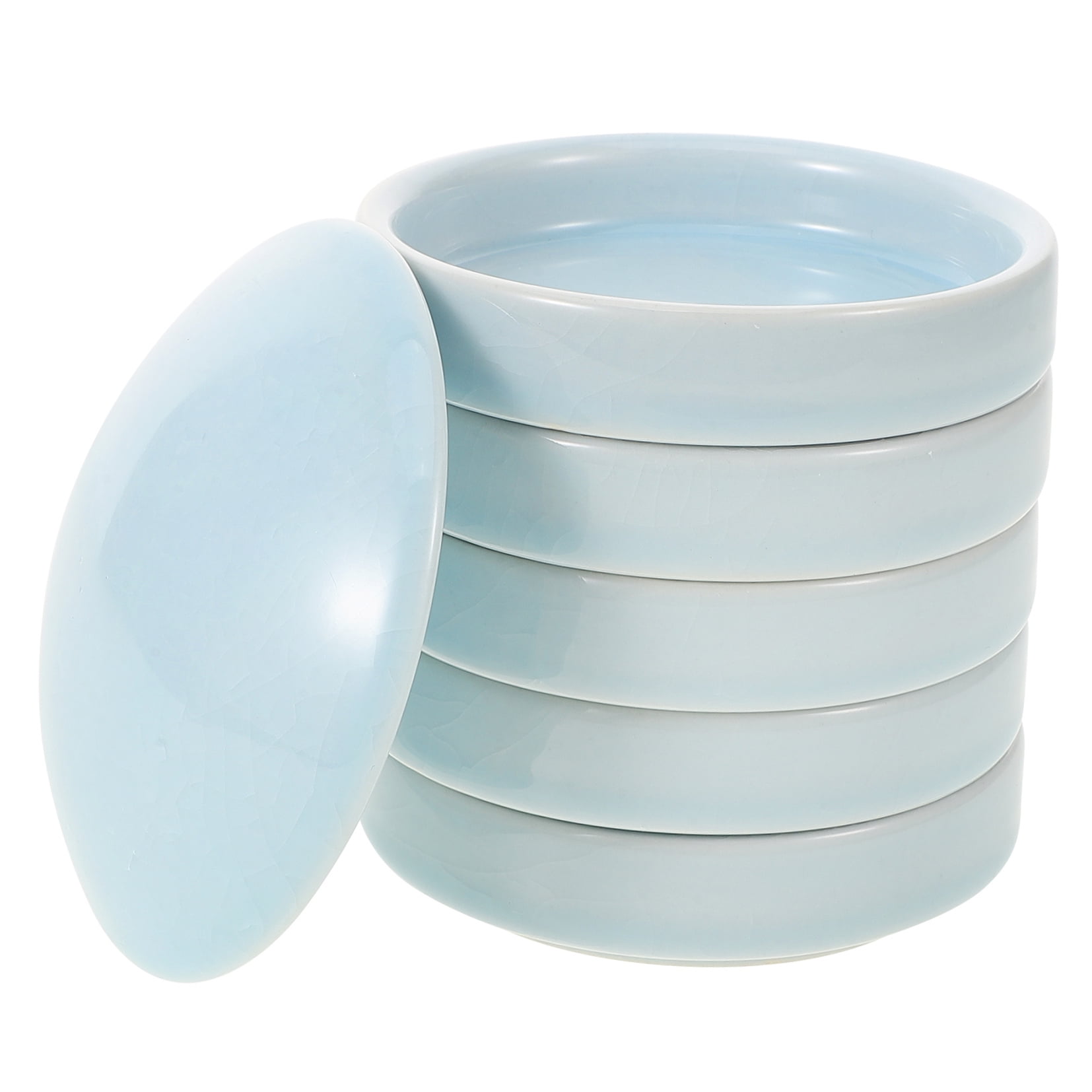 Raindrops Sky- Ceramic Palettes Set of Multi-Layer Stackable Pigment Plates for Efficient Paint Storage and Mixing