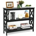 thumbnail image 4 of Spaco 3-Tier Console X-Design Sofa Side Accent Table-Black, Entryway Table Hallway Table, Storage-Friendly Hallway Table for Foyer & Entry Spaces, 4 of 8