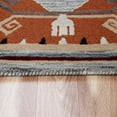 thumbnail image 2 of Ox Bay Talia 6' Octagon Terracotta/Gray Bordered Geometric Wool Indoor Area Rug, 2 of 7