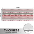 thumbnail image 5 of Kitchen Rugs Sets Of 2,Red and White Christmas Striped Pattern Anti Fatigue Kitchen Mat Rugs Non Slip Washable,Decorative Kitchen Floor Mats for Kitchen,Sink,Laundry,17"X47", 5 of 5
