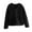 Black, variant on Inleife Women's Fleece Jackets Short Jacket V-Neck Versatile Long Sleeved Warm Zipper Jacket