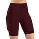 thumbnail image 2 of Puntoco Pantalones cortos de salón para mujer, pantalones cortos básicos para andar en bicicleta, mallas de compresión para hacer ejercicio, pantalones cortos de yoga, 2 of 5