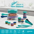 thumbnail image 6 of Sistema Salad TO GO | Lunch Box with Individual Compartments, Travel Cutlery & Dressing Pot| 1.1L | BPA-Free | Minty Teal [21356-53C], 6 of 7