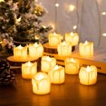 thumbnail image 4 of Velas de lágrimas LED sin llama Velas de té parpadeantes a batería (D), 4 of 7