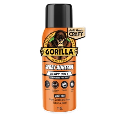 Gorilla Clear Spray Adhesive, 11 Ounce Can, New Condition