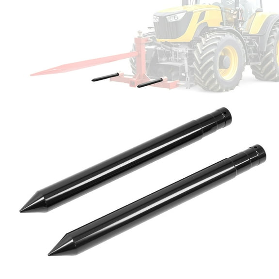 Kojem Pair Quick Attach Bale Spike Sleeves Hay Bale Spear Stabilizer Powder Coated