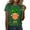 Green, variant on Aayomet St Patrick's Day Tops For Women Casual Womens Short Sleeve V Neck Dolman Tops with Side Shirring Loose Fit Shirts,Green S