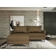 thumbnail image 1 of Sala Esquinera Modular El Bazar Store Montana Chocolate 170x155 cm, Tela Lino nacional. Love seat y taburete, 1 of 7