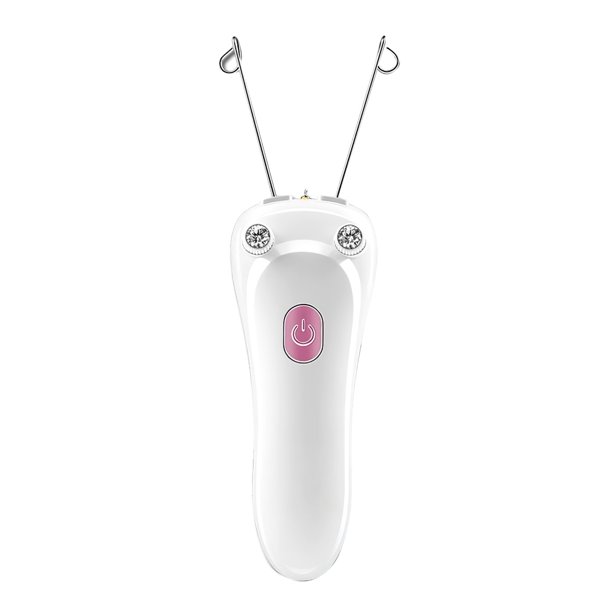 Depiladora De Hilo Eléctrico Carga Usb Removedor De Vello Facial Fácil De Usar Lady Facial Hair Trimmer Con Luz Led Para El Cuidado De La Piel De Las Mujeres En El Hogar Eigraketly CE001781-00