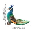 thumbnail image 3 of Stuffed Peacock under $5! Yannianjz Peacock Stuffed Animal Plush Toy, Realistic Bird Doll for Kids Gift, Soft Cuddle Toy for Children, Zoo Themed Bedroom Decor, Birthday Present, 3 of 8