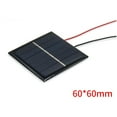 thumbnail image 2 of MYG Mini Solar Panel 0.4W 60*60mm Solar panels With Wires Electronic components, 2 of 9