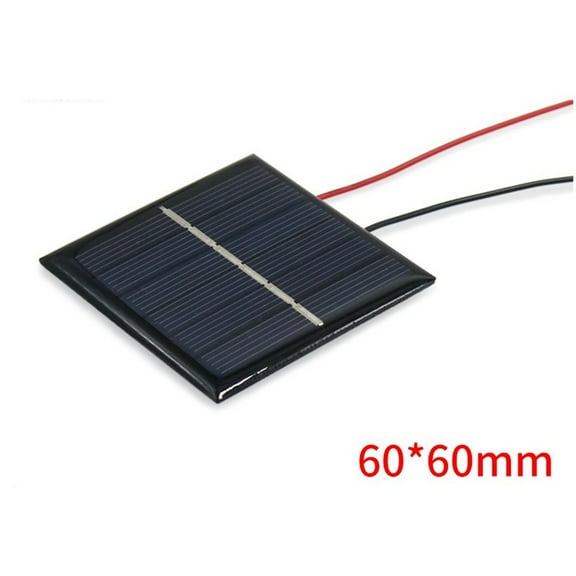 Mini Solar Panel 0.4W 60*60Mm Solar Panels With Wires Electronic Components