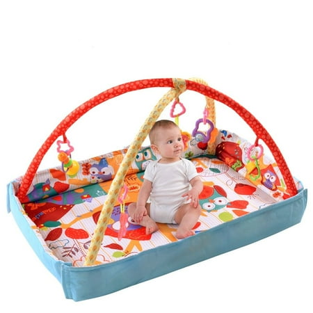 Costway 3 In 1 Multifunctional Baby Infant Activity Gym Play Mat Musical W/Hanging (Best Infant Activity Mat)