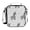 Grey Cute Donkeys Pattern, variant on Insulated Square Lunch Bag with Side Mesh Pocket Fashion Lunch Box Reusable Lunch Tote 10.5" x9.5" x3.5" Cute Bees and Honeycomb Pattern