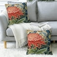 thumbnail image 5 of Throw Pillow Cover Case Bold Floral Pillow Covers 18x18 Inch Set of 2,Soft Decorative Throw Pillow Case for Living Room Bedroom Sofa Couch Cushion Covers, 5 of 6