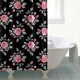thumbnail image 4 of Pioneer Flower Floral Print Pattern Shower Curtain 72"x72", Bathroom Decorative Shower Curtain Set with 12 Hooks, Waterproof Washable, 4 of 6