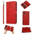 thumbnail image 1 of iPhone X 2017 Case/iPhone XS Case 2018, Allytech Support Magnetic Car Mount Detachable Case with Lanyard Wallet Vegan Leather Shockproof Stand Case for iPhone X/ iPhone XS(6.1"), Red, 1 of 8