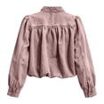 thumbnail image 6 of MaFYtyTPR Women's Denim Jackets Long Sleeve Button Down Cardigan Jacket Fall Winter Fashion Versatile Cropped Jean Outerwear Z-Pink M, 6 of 7