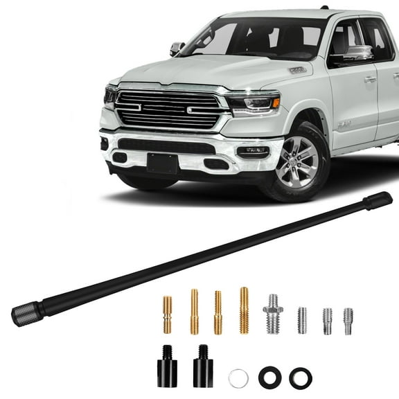 13 Inche Car Antenna Compatible with Dodge Ram 1500 2500 3500, Rubber Antenna Replacement for AM FM Reception
