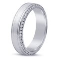 thumbnail image 2 of 8mm Round Cut Channel Set Men's Round Cut Diamond Wedding Band M118-8MM, 2 of 3