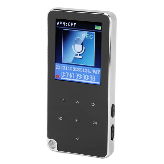 Riousery M25 MP3 Player Bluetooth 5.2 Built in HD Speaker HiFi Sound 750mAh Support 128GB Memory Card Multifunction Portable Music Player 16GB (5.51 inches / 14.0 cm)