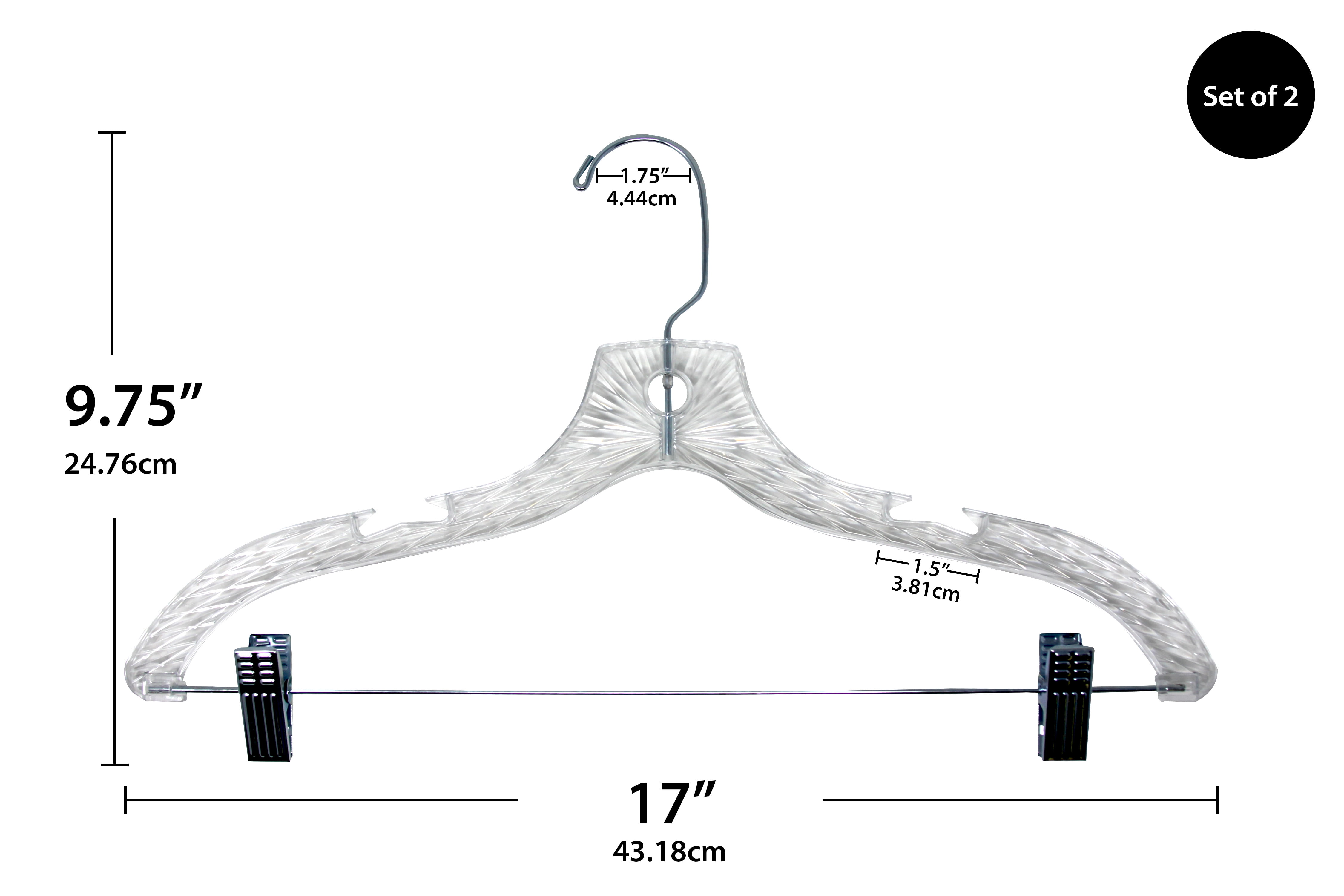 Merrick C8932A-SC12 Swivel Suit Hanger With Clips: Clothes Hangers