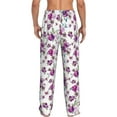 thumbnail image 3 of Daiia Rose Flowers Men's Sleep Pant with Pockets and Drawstring,Pajama Pants-Large, 3 of 9