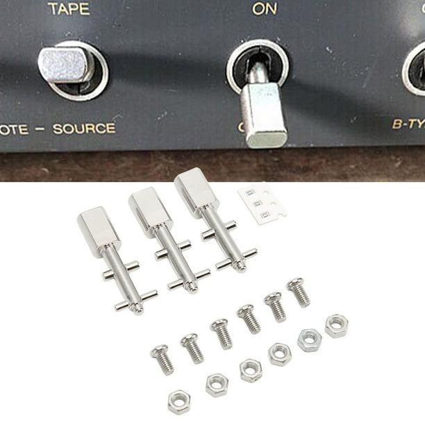 Interruptor De Palanca, 3 Piezas Con Revestimiento De Cromo Mate, Fácil De Instalar, Interruptor De Palanca De Metal Resistente Profesional Con Botón Para B77 Para STUDER A710
