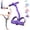Purple, variant on 6-Strand Heavy Duty Abdominal Crunch Fitness Equipment, Multifunctional Foot Pedal Resistance Assistance Expander Chest Leg Band
