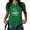 Green, variant on UNISHE Women's Positivity Skeleton Graphic T-Shirt Thumbs Up Relatable Tee I'm Fine Summer White Top