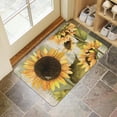 thumbnail image 4 of Yellow Green Sunflower Welcome Doormat for Indoor/Outdoor Entrance Yellow Green Sunflower Decoration Door Mat Kitchen Door Mat Bedroom Doormat 17x30 Inch, 4 of 6