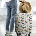 thumbnail image 2 of Cartoon Tractors Hay Bales White Pattern Luggage Cover Fashion Suitcase Cover Baggage Covers Fit 25-28 Inch Luggage (Go Travel), 2 of 5