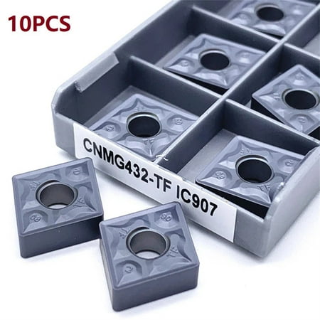 

BAMILL 10PCS CNMG432-PM 4325 CNMG120408-PM CNC Carbide Inserts Lathe Turning Insert
