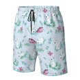 thumbnail image 4 of Logiee Rabbit And Butterfly Print Mens Swim Trunks Quick Dry Board Shorts,Breathable Hawaii Beach Shorts Swimwear Bathing Suits-3X-Large, 4 of 6