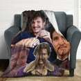 thumbnail image 4 of Cool #8 Pedro Pascal Blanket Ultra Soft Flannel Fleece Blanket Stylish Bedroom Living Room Sofa Warm Blanket All Season Use 40"*50" （100 * 130cm）, 4 of 6